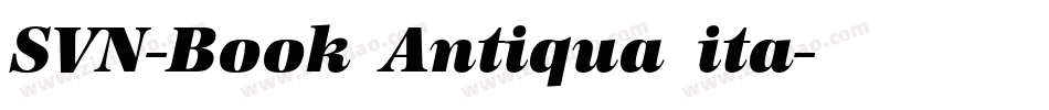 SVN-Book Antiqua ita字体转换